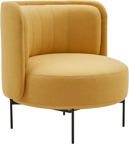 Joe Chair - Gestoffeerde lounge fauteuil op 4-poot frame