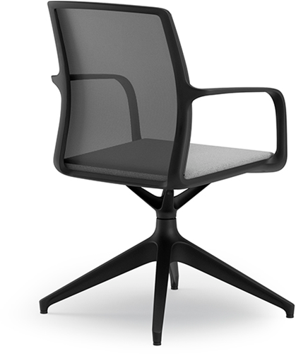 Sture 227K - Luxe vergaderstoel met draaibaar spiderframe