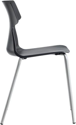 Tema Air - Stapelbare schoolstoel met solide vierpoot frame en kunststof zitschaal-2