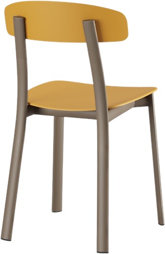 Feluca Pop - vierpootsstoel, frame staal, zit en rug (gerecycled) kunststof-2