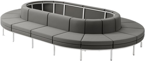 Yuno modulaire bank - Gestoffeerde modulaire bank-3