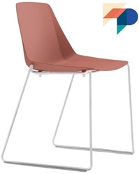 Vento SL - stoel met ruime kunststof kuip en metalen slede frame