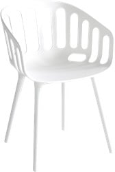 Brave/Basket ALU - Kunststof kuipstoel met aluminium vierpootframe