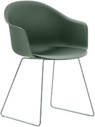 Mani armstoel SL 1129 - Vriendelijke vormgegeven armstoel met kunststof kuip