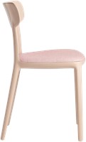 Canova - kunststof design stoel met ronde vormen en een gestoffeerde zitting-3