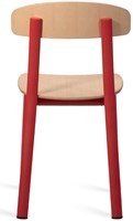 Feluca - vierpootsstoel, frame staal, zit en rug hout-2