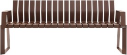 Liberty.080 - Modulaire rechte bank van gepoedercoat metaal