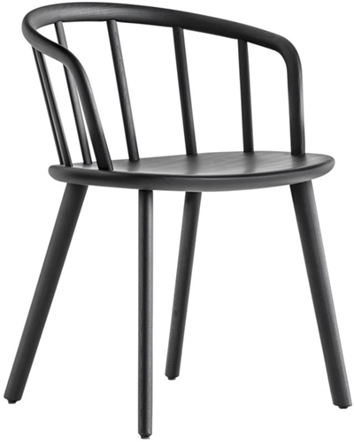 Nym 2835 - houten stoel met armleggers.  100% Gecertificeerd hout.