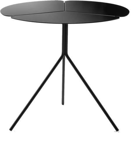 Folia Table High - design tafeltje met een klavervormig blad 