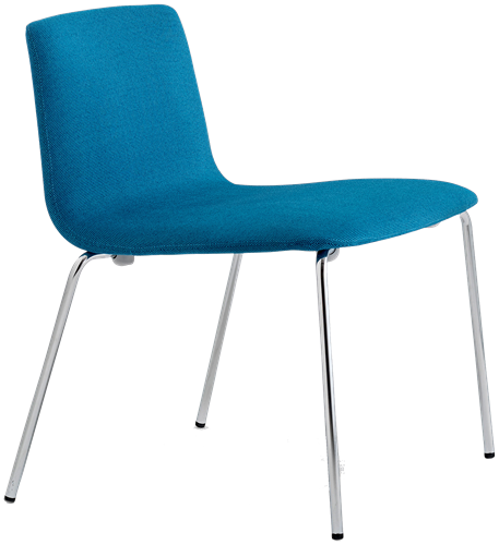 Inga 5681 - gestoffeerde lounge stoel, wachtstoel, vierpootframe