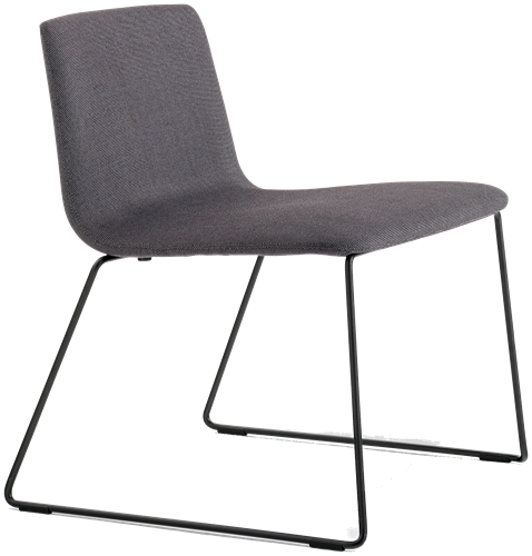 Inga 5688 - gestoffeerde lounge stoel, wachtstoel, sledeframe