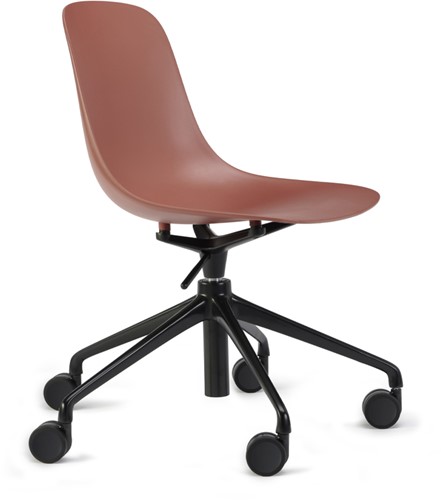 Pure Loop Mono Bureaustoel - verrijdbare stoel hoogte verstelbaar met een soft touch kunststof zitschaal-3