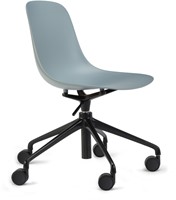 Pure Loop Mono Bureaustoel - verrijdbare stoel hoogte verstelbaar met een soft touch kunststof zitschaal-2