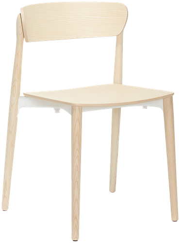 Nemea 2820 - houten school/ kantine stoel in scandinavische stijl. 100% Gecertificeerd hout