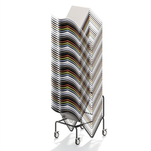 Trolley AC950 - Trolley voor Serie Stilo/Artesia 950, zwart gepoedercoat