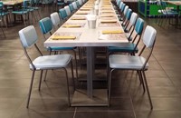 Tafelonderstel SC791-50x50 - Tafelonderstel met vierkante vlakke voet 50x50 cm en vierkante kolom, hoogte 73 cm -2