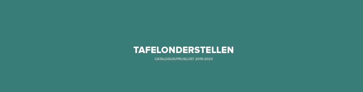 Speciale catalogus tafelonderstellen