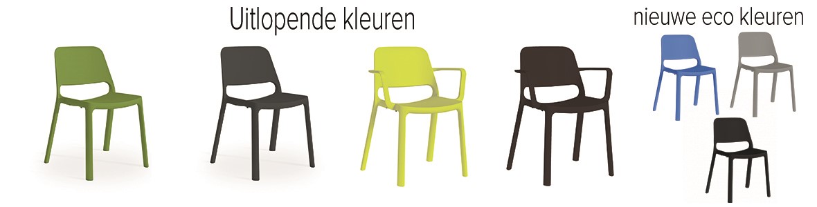 Wijziging kleuren Kasper stoelen