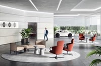 Rumba ontvangstruimte auto showroom