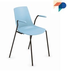 S100 Armstoel - kantinestoel, vierpoot armstoel stoel uit de Serie 100