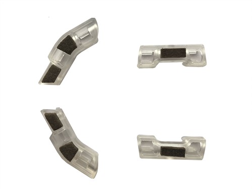 AC456 - Set (4st.) viltglijders voor stoelen en krukken Serie 450 - Zwart (NE)