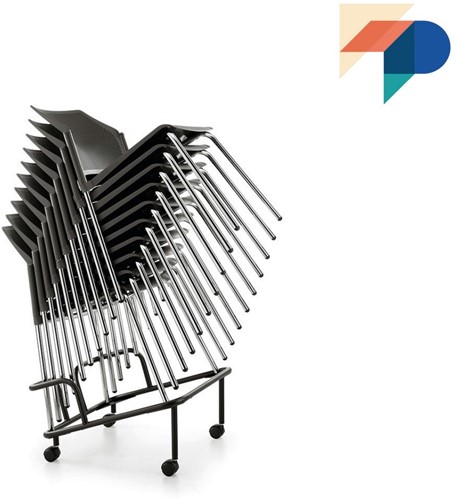 AC26 trolley - trolley voor stapelbare stoelen