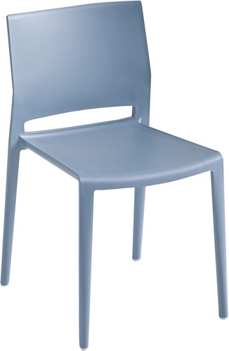Active/Bakhita - kunststof schoolstoel, kleur blauw-grijs (98)