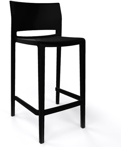 Active/Bakhita 76- kunststof kruk, kleur zwart (10)