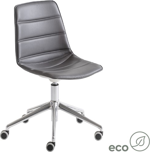 Alhambra full SW- gestoffeerde stoel met verrijdbaar swivel frame, in hoogte verstelbaar