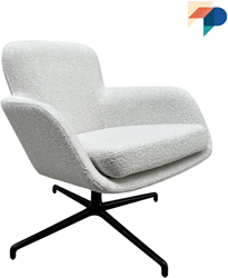 Allora fauteuil SP - Gestoffeerde fauteuil met middelhoge rug op spiderframe