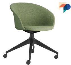 Nova Full SP/W - Gestoffeerde kuipstoel met spiderframe op wielen