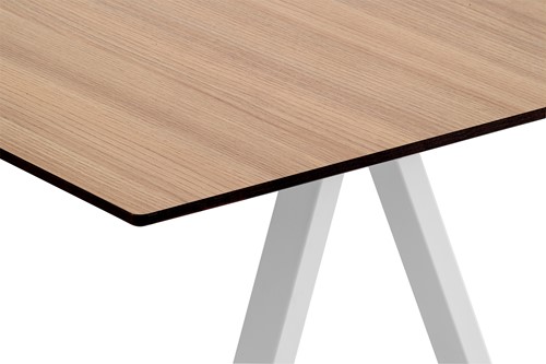 Arki Desk - Tafel met een dun (Fenix) volkern of spaanplaat blad en schuine poten-2