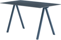 Arki Desk - Tafel met een dun (Fenix) volkern of spaanplaat blad en schuine poten