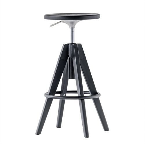 Arki Kruk, frame hout eiken en metaal. Gaslift hoogte verstelbaar 65-75 cm. 100% Gecertificeerd hout.