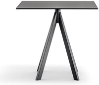 Arki 4 - kleine design tafel met een volkern blad en 4 schuine poten-3