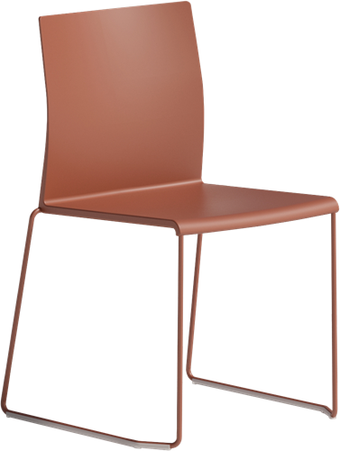 Stilo/Artesia S950 - stapelbare, kunststof zaalstoel, sledeframe