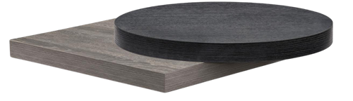 Top HPL - Tafelblad met 20mm of 30mm HPL top en spaanplaat kern