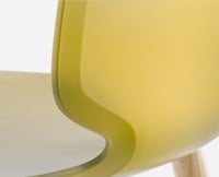 Babila 2750 - kunststof stoel met houten poten. 100% Gecertificeerd hout-2