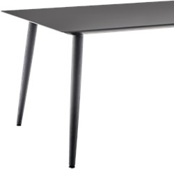 Babila Tafel - tafel met dun volkern blad en houten of stalen poten