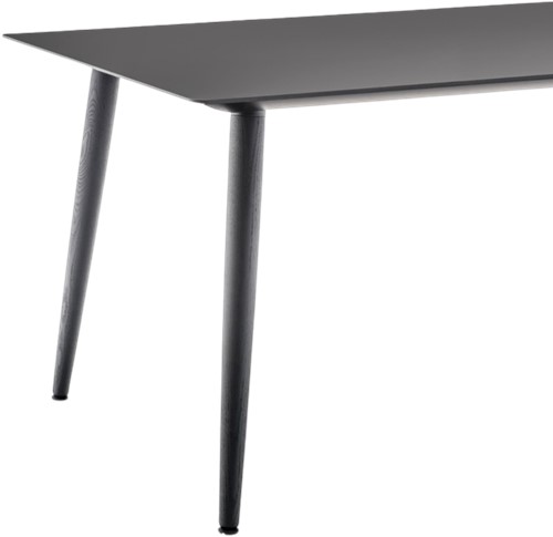 Babila Tafel - tafel met dun volkern blad en houten of stalen poten