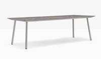 Babila Tafel - tafel met dun volkern blad en houten of stalen poten-2