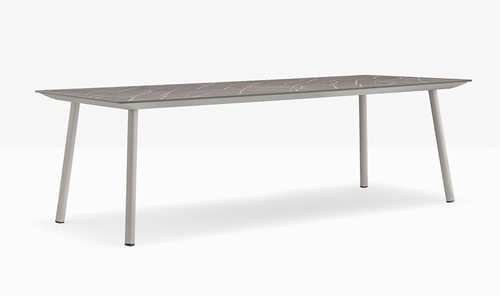 Babila Tafel - tafel met dun volkern blad en houten of stalen poten-2