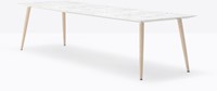 Babila Tafel - tafel met dun volkern blad en houten of stalen poten-3