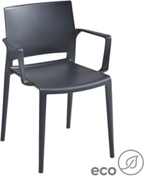 Active/Bakhita - kunststof schoolstoel met armleggers