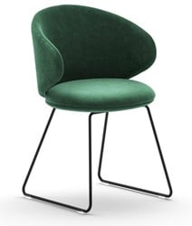 Belle SL - gestoffeerde stoel met sledeframe