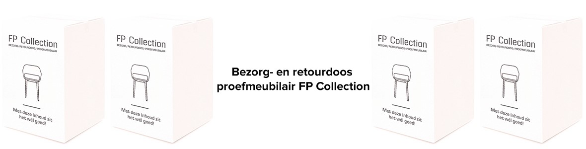 Bezorg- en retourdoos FP Collection proefmeubilair