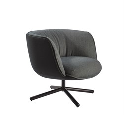 Bombom vierteenskruisvoet gestoffeerde loungefauteuil