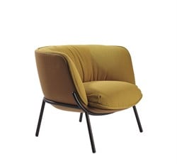Bombom vierpoots gestoffeerde loungefauteuil