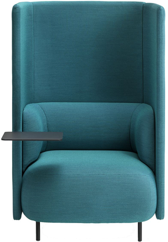 Buddy HUB BDH001T/140 - Modulaire overleg fauteuil met schrijftablet