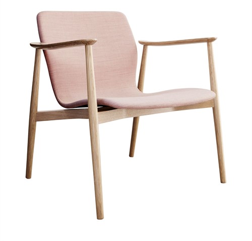 Butterfly MO5369 Lounge Classic - Magnus Olesen loungestoel met armleggers, frame massief hout, zitschaal volledig gestoffeerd - ZWART GEBEITST (AN) - Kvadrat - Hallingdal 65 - 116